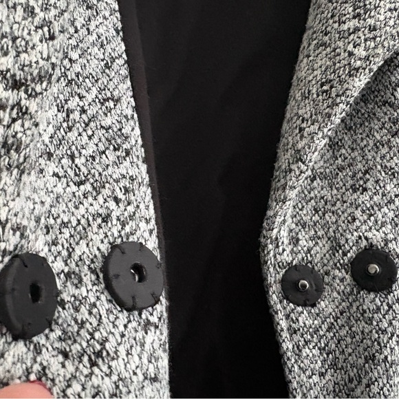 Steve Madden Tweed Coat Heather Grey Sz Large - Picture 3 of 8